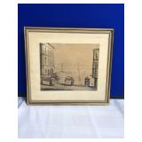 1950s Ernst Handel Etching Cable Cars