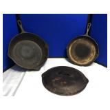 Cast Iron Chicken Fryer/Lid and Skillet