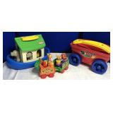 Mega Bloks Wagon & Little Tykes Boat & Animals