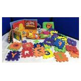 Foam letters and Toddler Books