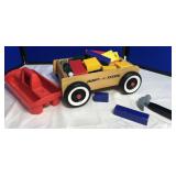 Radio Flyer Wooden Wagon w/Blocks & more