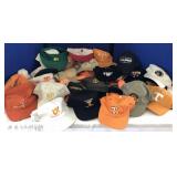 Large collection of University of Tennessee Caps