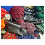 Collection of Throws, Scarves, Gloves Raingear