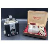 Vintage Brownie Camera and Remington Shaver