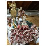Collection of Angels and Christmas Decor