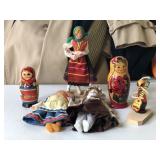 Russian Nesting Dolls and Other Doll Figurines