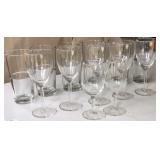 Collection of Stemware and Water Glasses