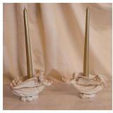 Angel Pillar Candlestick Holders