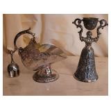 Silver Candle Snuff, Cup and Tsp. Scoop