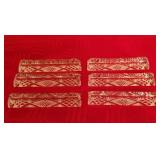 Set of 6 Crystal Resting Bars