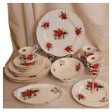 Royal Albert Poinsettia Set x24
