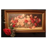 Textured Art Print - Roses
