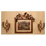 Wall Art - British Garden & Candle Sconces