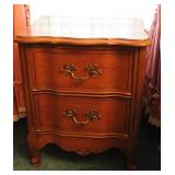 French Style Side Table with 2 Drawers