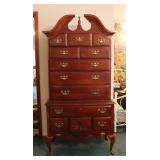 American Drew Cherry Queen Anne Highboy