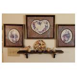 Frames, Shelf and Mini Tea Set