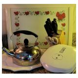 Cutting Board, Knife Block, Kettle, Etc