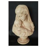 Vintage R Monti Madonna & Child Bust