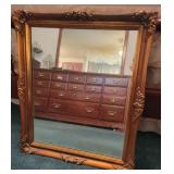 Ornate Filigree Gold Hanging Mirror