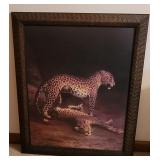Cheetah Framed Art 29x35