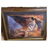 Home Interior Tiger Framed Art 33x27