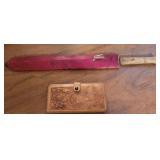 Sword Knife Leather Sheath & Leather Wallet