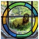 Stain Glass Window Decor - Lion