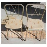 2 Pc Vintage MCM  Metal Children