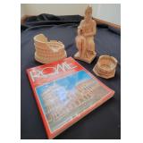 Vintage Alabaster Resin Statues - Mose