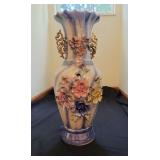 Large Capodimonte Style Opalescent Urn Vase
