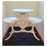 Antique Painted Mersman 2 Teir Harp Table