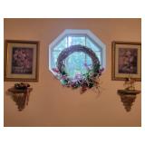 Wall Decor - Art, Sconces & Wreath