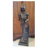 Copper Colored Metal Knight Souvenir Figure
