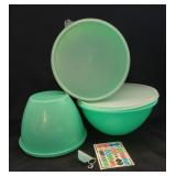 Vintage Jade Tupperware - 2 Lids