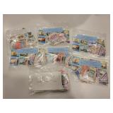 7 Pcs Stamp Collections - All Bags Full