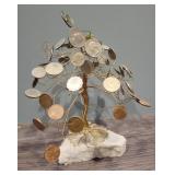 Novelty Wire on Stone "Money Tree"