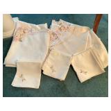 Rose Themed Table Linens