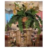 3 Pcs Tabletop Mirror Curio Cabinet Display