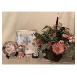 Angels, Jesus Plate, Faux Floral, Trinket Box++
