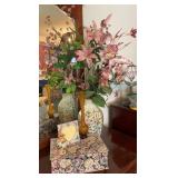 Jewelry Box, Frame, Vase, & Floral Arrangement