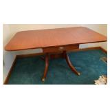 Antique Drop Leaf Table W/Drawers