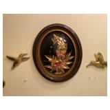 Humming Bird & Hawaiian Flower Wall Art