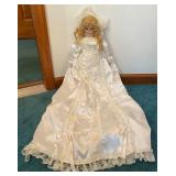 Vintage Porcelain Christening Doll