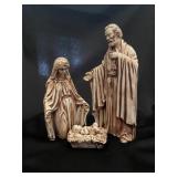Signed Mary, Joesph, & Baby Jesus Ceramics