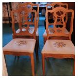 Needlepoint Chairs x4