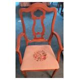 Needlepoint Chair w/ Arms