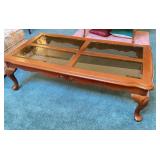 Clawfoot & Beveled Glass Coffee Table