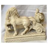Amilcare Santini Style Roman Chariot Sculpture