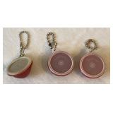 Vintage Mini Tupperware Key Chains