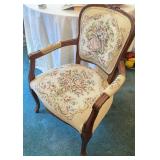 French Style Parlor Chair w/ Cabriole Legs